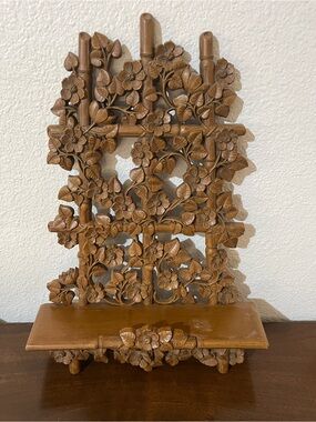 Homco vintage plastic Floral Wall Shelf